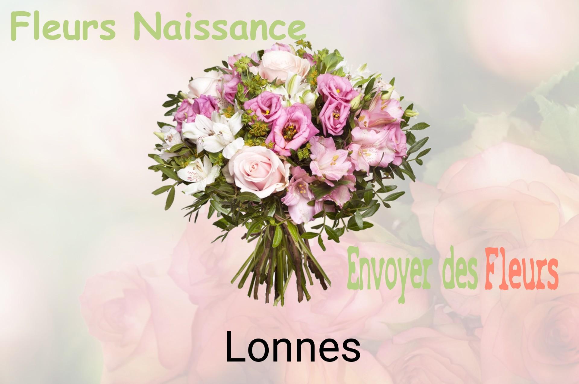 Bouquet de fleurs de naissance livré à Lonnes